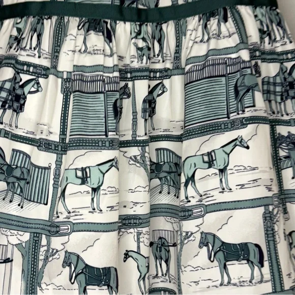 NWT Janie & Jack Horse Stable Print Dress Size 4 - Picture 9 of 9
